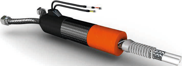 Heated high pressure pressure hoses with multiple heated inner passages