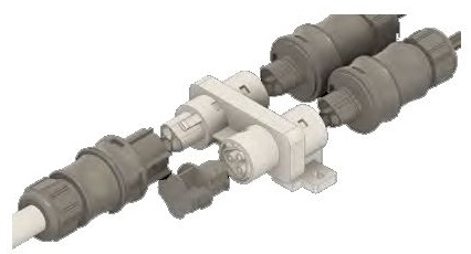 Features of connectors and connections of easily detachable Wieland